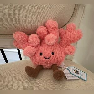 Jellycat NWT Amuseables Coral AUTHENTIC Rare